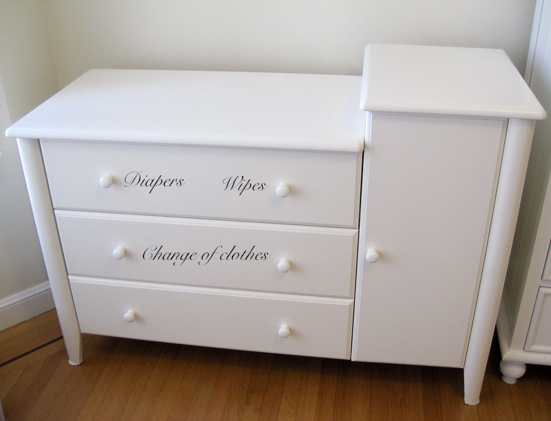 Diaper changing table