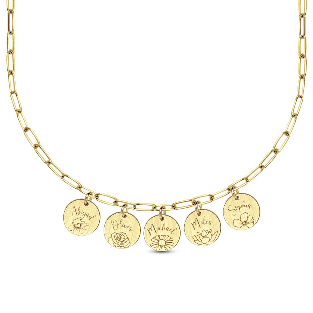 mother's day engraved necklace