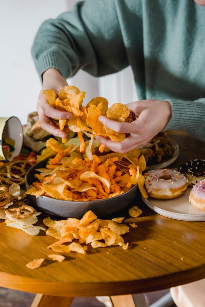 chips and donuts