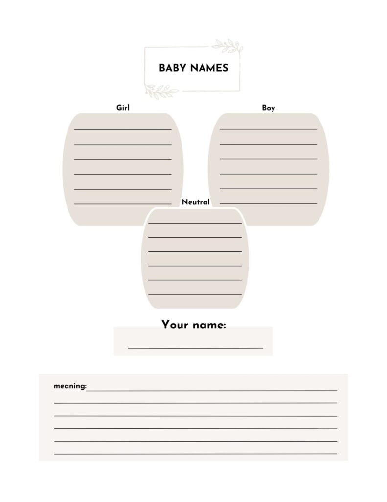 Baby name list 
